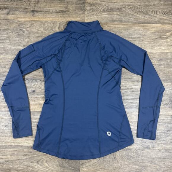 BloqUV Women's UPF 50 Sun Protective Mock Neck Top Size M Midnight Blue - Picture 10 of 13